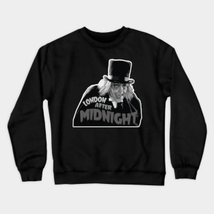 The Man in the Beaver Hat (Black & White) Crewneck Sweatshirt